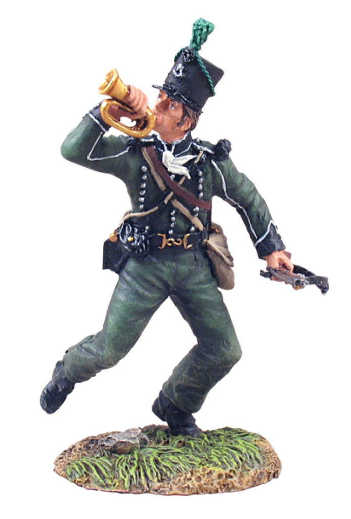 Britains -36045  Napoleonic British 95th Rifles Bugler Advancing