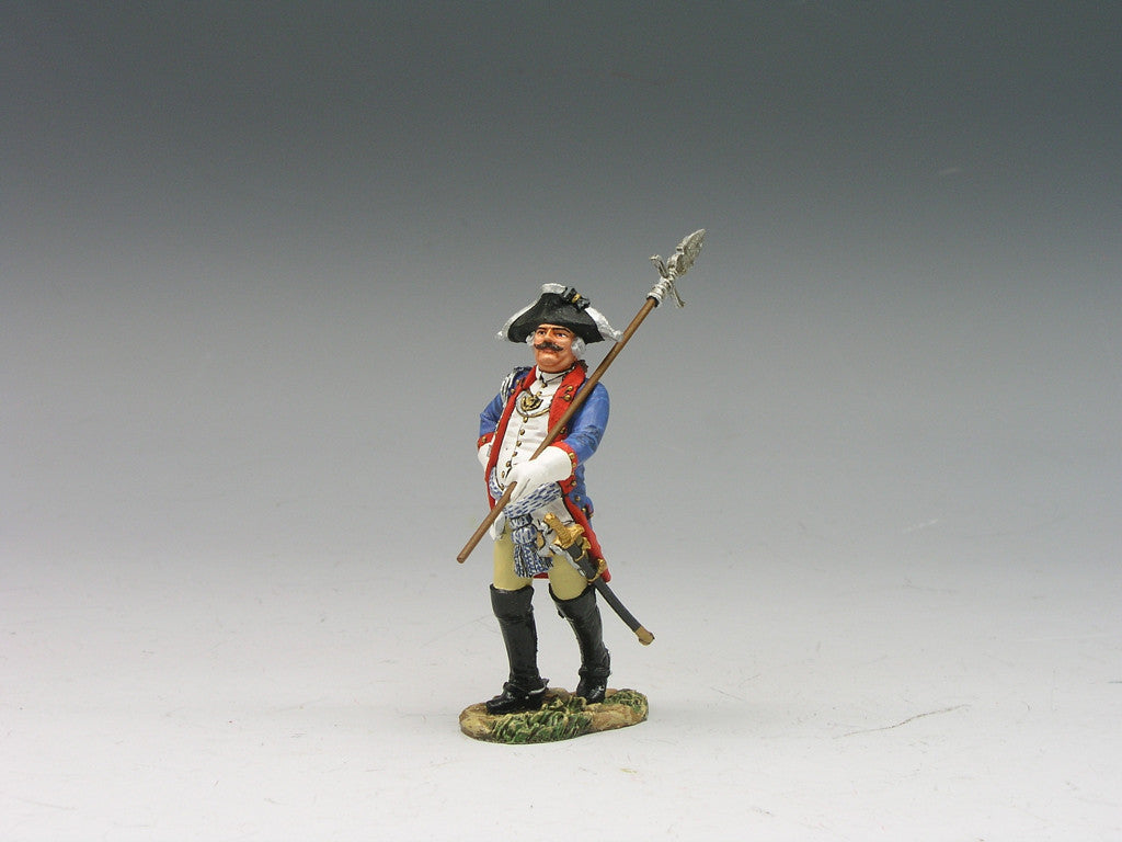 King & Country BR072  Hessian Officer with Pike  American Revolution BR72