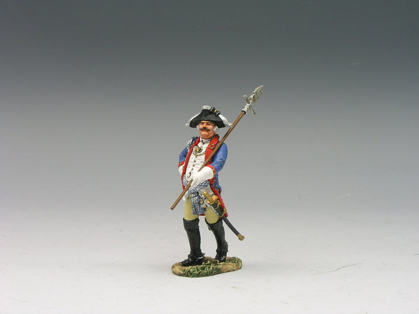 King & Country BR072  Hessian Officer with Pike  American Revolution BR72