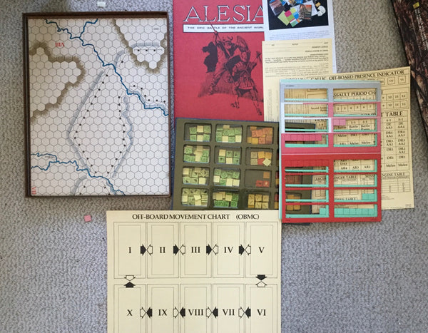 Caesar Epic Battle of Alesia Board-Game, Avalon Hill Vintage 1976