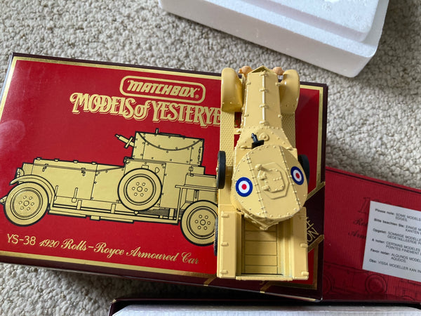 Matchbox Models of Yesteryear YS-38 1920 Rolls Royce Armoured Car