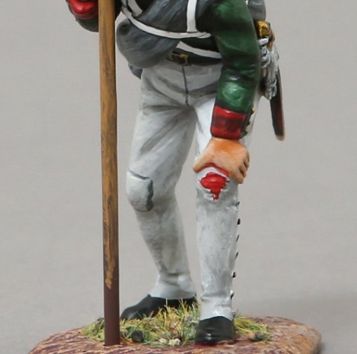 Thomas Gunn Napoleonic NAP050 Wounded Russian Pavlovski Grenadier Flag Bearer