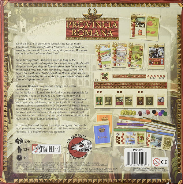 Provincia Romana Board Game Passport Game Studios SW