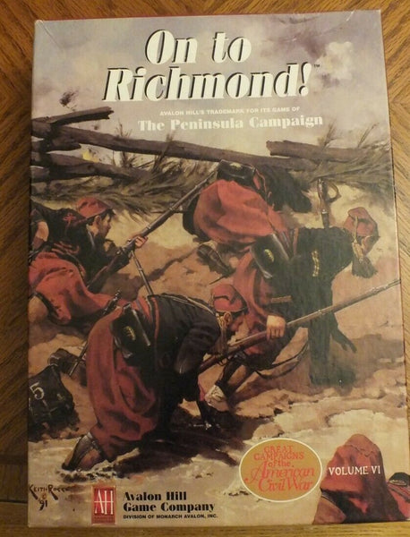 On To Richmond! - The Peninsula Campaign unpunched avalon hill MMP