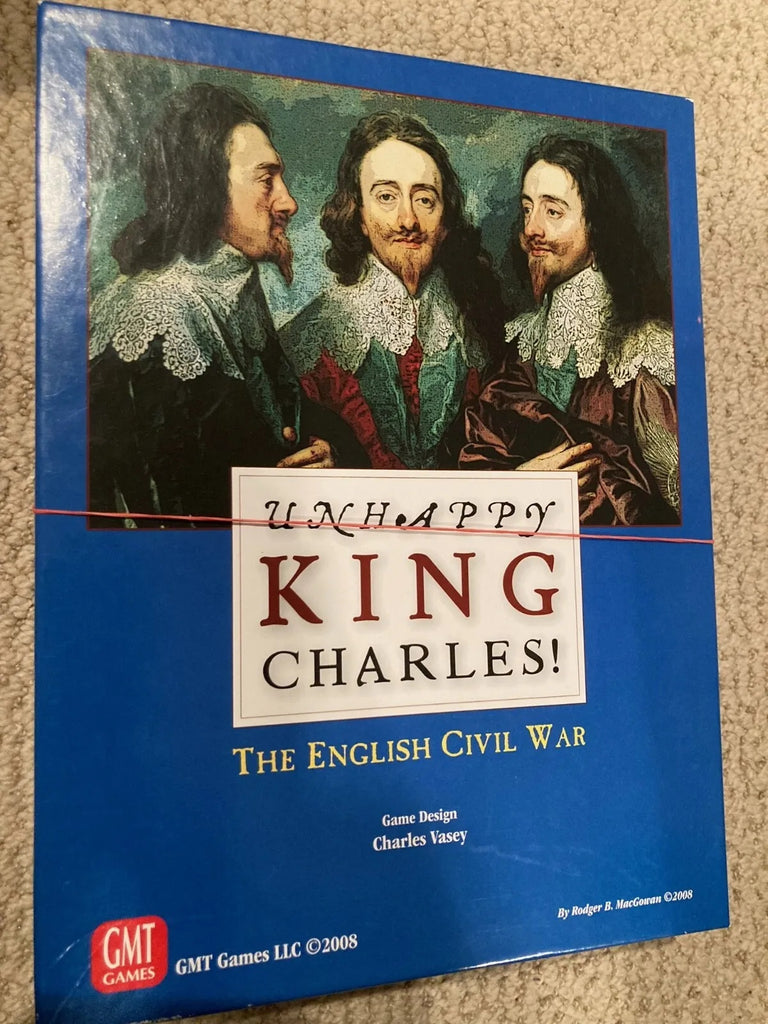 Unhappy King Charles! By GMT Games Board Game.  with Mounted Map