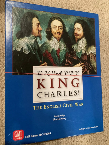 Unhappy King Charles! By GMT Games Board Game.  with Mounted Map