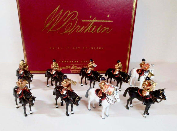 Britains Mounted Band Lifeguards 00074 9 Piece Complete Set