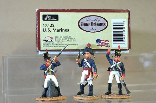 Britains 17522 U.S. Marines (3pcs.) Battle of New Orleans Americana Series