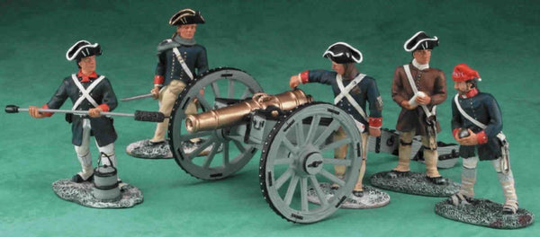 Britains  17285 American Revolution 6lb gun and crew