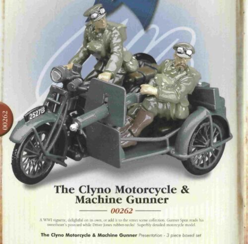 Britains Clyno Motorcycle and Machine Gunner 00262