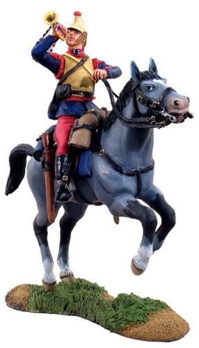 Britains 23006 WWI French Cavalry Cuirassier Bugler Charging 54mm