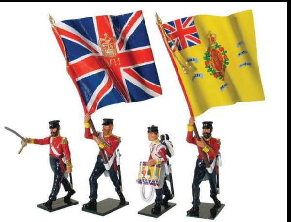 BRITAINS 43076  British 57th Reg Command Set - Glossy Crimean war