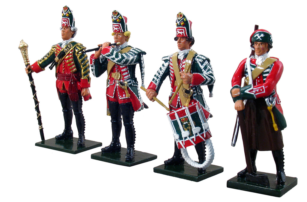 Britains 47008 British 45th Regiment Foot Command Set #1 - 1754-1763