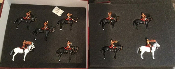 Britains Mounted Band Lifeguards 00074 9 Piece Complete Set