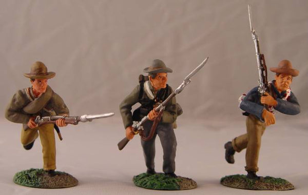 CONTE COLLECTIBLES AMERICAN CIVIL WAR 57098 CONFEDERATE INFANTRY CHARGING