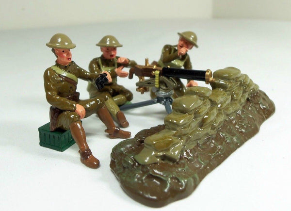 BRITAINS 41148  WW1 U.S. Browning machine gun team.