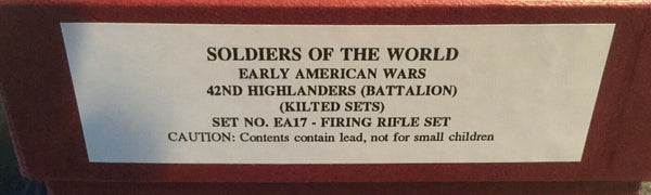 Soldiers of the World, British 42nd Highlanders EA17 Early American Wars