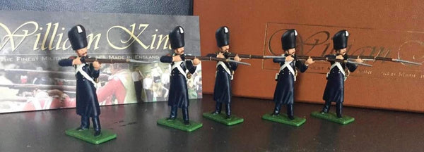 William King toy soldiers. Chasseurs of the imperial guard. Firing. WK13TG